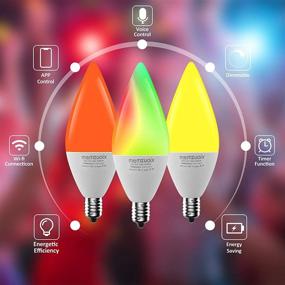 img 2 attached to 💡 E12 LED Candelabra Smart Bulbs