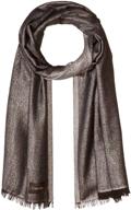 calvin klein women's lightweight wrap scarf for stylish all-seasons fashion logo