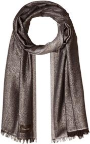 img 4 attached to Calvin Klein Women's Lightweight Wrap Scarf for Stylish All-Seasons Fashion