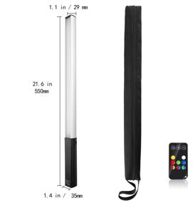 img 3 attached to Youkoyi Q508A Ручной переносной светодиодный видеофон, оснащенный пультом дистанционного управления, возможностью зарядки через USB, световым потоком в 1000 люмен и 12 уровнями яркости и 8 цветовыми температурами.