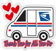 express your appreciation with thank you mailbox decals - perfect for mailboxes, laptops & more! logo