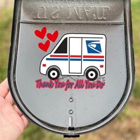 img 1 attached to Express Your Appreciation with Thank You Mailbox Decals - Perfect for Mailboxes, Laptops & More!