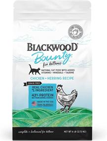 img 2 attached to 🍗 Blackwood Bounty Kitten Food: USA-Made Slow Cooked Dry Food with Superfood Ingredients for Sensitivities & Immune Health - Chicken and Herring Recipe