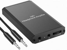 img 4 attached to 🎧 Hifi Portable Headphone Amplifier with 3.5mm Stereo Audio Out, Switch and Dual-Output - Powered by Lithium Battery and 2-Level Boost
