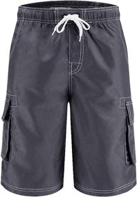 img 2 attached to FASKUNOIE Swimming Shorts Short Pockets Sports & Fitness for Water Sports