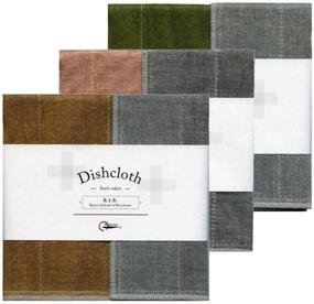 img 4 attached to Nawrap Binchotan Charcoal Dishcloths Review: Set 🌿 of 3 - Tea Brown, Pink & Moss Green