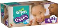 👶 pampers cruisers diapers size 6 giant pack, 84 count - great deal on bulk purchase! логотип