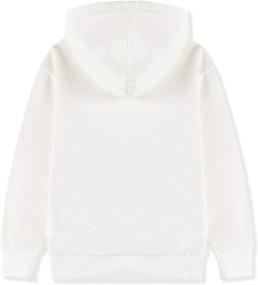 img 3 attached to ALWAYSONE White XL Girls' Active Sweatshirt: Athletic Pullover for Optimal Performance