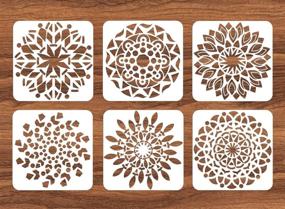 img 4 attached to Reusable Mandala Painting Template Stencils Scrapbooking & Stamping