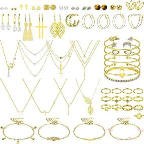 img 4 attached to Чешские ожерелья, браслеты, серьги Valentine