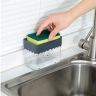 🧼 versatile soap pump dispenser with sponge holder and caddy: convenient press hand pump design! logo