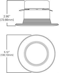 img 1 attached to 🔆 Halo RL4099BLE40AWH 2700K 5000K Integrated Selectable: Versatile Lighting Solution for Any Setting