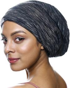 img 2 attached to 💤 YANIBEST Silk Satin Bonnet Hair Cover Sleep Cap - Ultimate Comfort and Stay-on Adjustable Silk Lined Beanie Hat for Night Sleeping