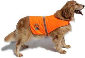 img 1 attached to Hiado Dog Reflective Safety Vest - Enhancing Visibility for Dogs during Walking, Running, and Hiking; Ensuring Safety from Car and Hunting Mishaps