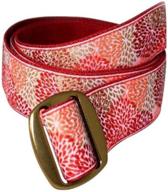 👩 bison designs women's manzo belt with durable anodized aluminum buckle logo