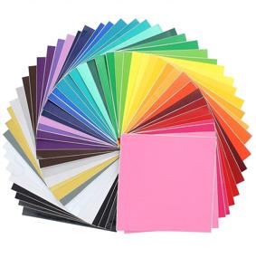 img 1 attached to 🌟 Easy-Stick Self Adhesive Vinyl Sheets Pack: Effortless & Versatile Vinyl Stickers