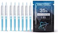 eight huge 10ml senallis cosmetics teeth whitening gel syringes - 35% gel, fast & effective whitening, hi-smile compatible logo