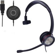 jiade noise cancelling usb headset with microphone for pc - one ear computer headphones for uc softphones, teams, pc, laptop, skype, webinar, office, call center with voice recognition logo