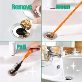 img 3 attached to 🐍 3-Pack Snake Clog Remover Tool - Effective Drain Cleaner for Sink, Tube Drain Cleaning and Hair Removal