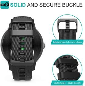 img 1 attached to 📲 Замена ремешка на запястье TUSITA 20 мм для Garmin Vivoactive 3 Music, Venu Sq, Vivomove HR, Approach S40, Forerunner 245, Galaxy Watch 4 Classic 42 мм, Amazfit GTS 2 2e Mini, Bip U, Ticwatch E3.