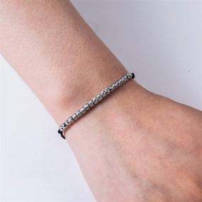 img 1 attached to SANNYRA Stainless Steel Bead Bracelet for Women Girls - Perfect Birthday Gift for Ages 11-30