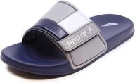 👟 nautica athletic comfort sandal – grey/size 11 – men's shoes and athletic gear логотип