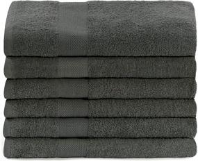 img 2 attached to 🛀 Simpli-Magic Gray Bath Towels - Pack of 6