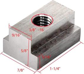 img 3 attached to 🔩 Stainless Steel Tie Down Accessories: Toyota Tacoma Tundra Pickup Trucks Bed Deck Rails T Slot Nut - 3/8”-16 Thread Red Wolf