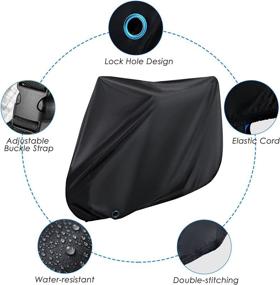 img 2 attached to 🚲 Ultimate Protection with Asika Waterproof Bike Cover: Rain, Sun, UV, Dust, Wind, and Snow-Proof Storage Solution for Mountain Bikes