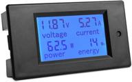 💡 ss vision dc 6.5-100v 0-100a energy meter multimeter with lcd digital display and 100a 75mv shunt - amperage, voltmeter, and power measurement logo