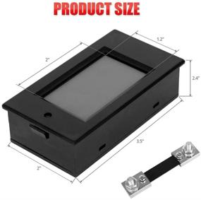 img 2 attached to 💡 SS VISION DC 6.5-100V 0-100A Energy Meter Multimeter with LCD Digital Display and 100A 75mV Shunt - Amperage, Voltmeter, and Power Measurement