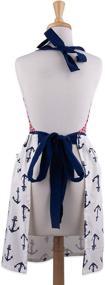 img 3 attached to 🧣 DII Nautical Collection Anchors Away Kitchen Apron - Stylish Maritime Protection for Home Cooks