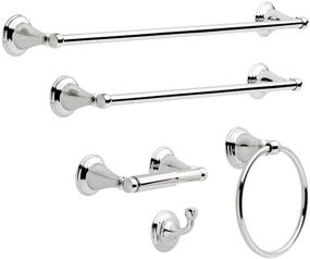 img 3 attached to 🛁 Enhance Your Bathroom with the DELTA Windemere Towel Hook in Chrome - Chrome Bathroom Accessories, 70035