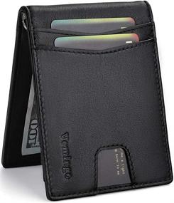 img 4 attached to Vemingo Blocking Genuine Leather Ultra Thin Men's Accessories: Sleek Style and Ultimate Protection