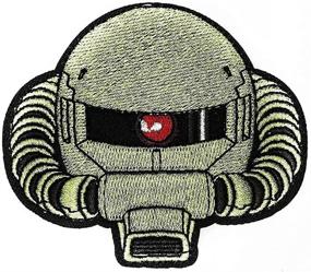 img 2 attached to 🦞 OYSTERBOY 2Pcs RX-78 Mobile Suit Gundam Zaku II MS-06 Green | Premium Quality Sew/ Iron On | 100% Embroidered Decorative Applique Tactical Patch for Cosplay, Costume, Jacket, Clothing, Bag