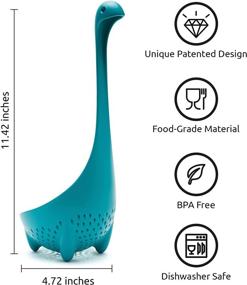 img 3 attached to 🍴 OTOTO Mamma Nessie Colander Spoon - BPA-free Vegetable & Fruit Kitchen Strainer - Pasta & Noodle Strainers for Kitchen - Small Dishwasher Safe Strainer - Food Grade Strainers and Colanders for Optimal SEO