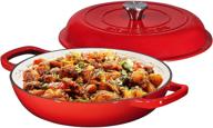 🍳 bruntmor nonstick cast iron casserole pan - kitchen braiser dish, 3.8-quart round casserole pan logo