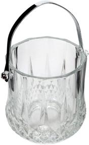 img 1 attached to 🍾 Lily's Home Glass Ice Bucket: Stylish Entertaining and Versatile Everyday Use Solution with Handle and SS Tongs