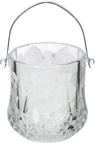 img 2 attached to 🍾 Lily's Home Glass Ice Bucket: Stylish Entertaining and Versatile Everyday Use Solution with Handle and SS Tongs