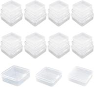 📦 27-piece thintinick clear plastic storage containers box set with hinged lid for beads and small craft items (assorted sizes) logo