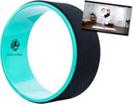 🧘 mind and pose yoga wheel dharma back wheel: ultimate stretching aid for back pain relief, balance, backbends, flexibility, and body massage – eco-friendly logo