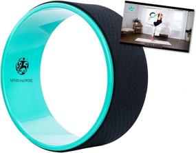 img 4 attached to 🧘 Mind And Pose Yoga Wheel Dharma Back Wheel: Ultimate Stretching Aid for Back Pain Relief, Balance, Backbends, Flexibility, and Body Massage – Eco-Friendly