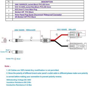 img 1 attached to COMeap 5ft удлинительная солнечная панель с разъемами для MC4 солнечных панелей и переносных солнечных генераторов