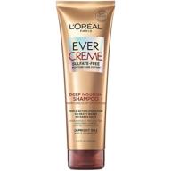 l'oreal paris evercreme sulfate free shampoo: hydration for dry, brittle or color treated hair, with apricot oil - 8.5 fl oz (pack of 1) logo