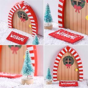 img 3 attached to Xitong Enchanted Elf Magic Girl Doors - Pretend Playset for Christmas Elf Decoration, Santa's Elf Enchanted Door Outdoor Christmas Decor, Perfect for Elf's Night Before Christmas - Magic Elf Door Kit