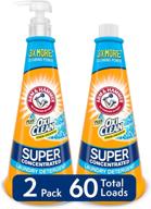 🧺 arm & hammer plus oxiclean super concentrated 60 loads liquid laundry detergent - fresh scent, 15.27 fl oz (pack of 2) - review and best price logo