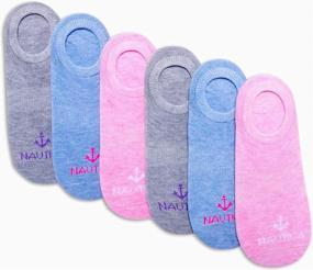 img 1 attached to Nautica Womens Socks Liners Assorted