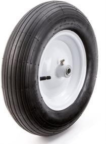 img 1 attached to Farm & Ranch FR1015: Durable 16-Inch Pneumatic Replacement Tire for Wheelbarrows and Utility Carts