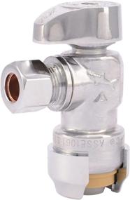 img 4 attached to 🦈 Enhanced SharkBite 23036-0000LF Compression Angle Stop Valve, 1/2 Inch x 3/8 Inch Push-to-Connect, for PEX, Copper, CPVC, PE-RT Plumbing Systems