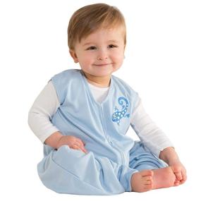img 3 attached to 👼 Halo Early Walker Sleepsack Lightweight Knit Wearable Blanket, Blue, Large - TOG 0.5